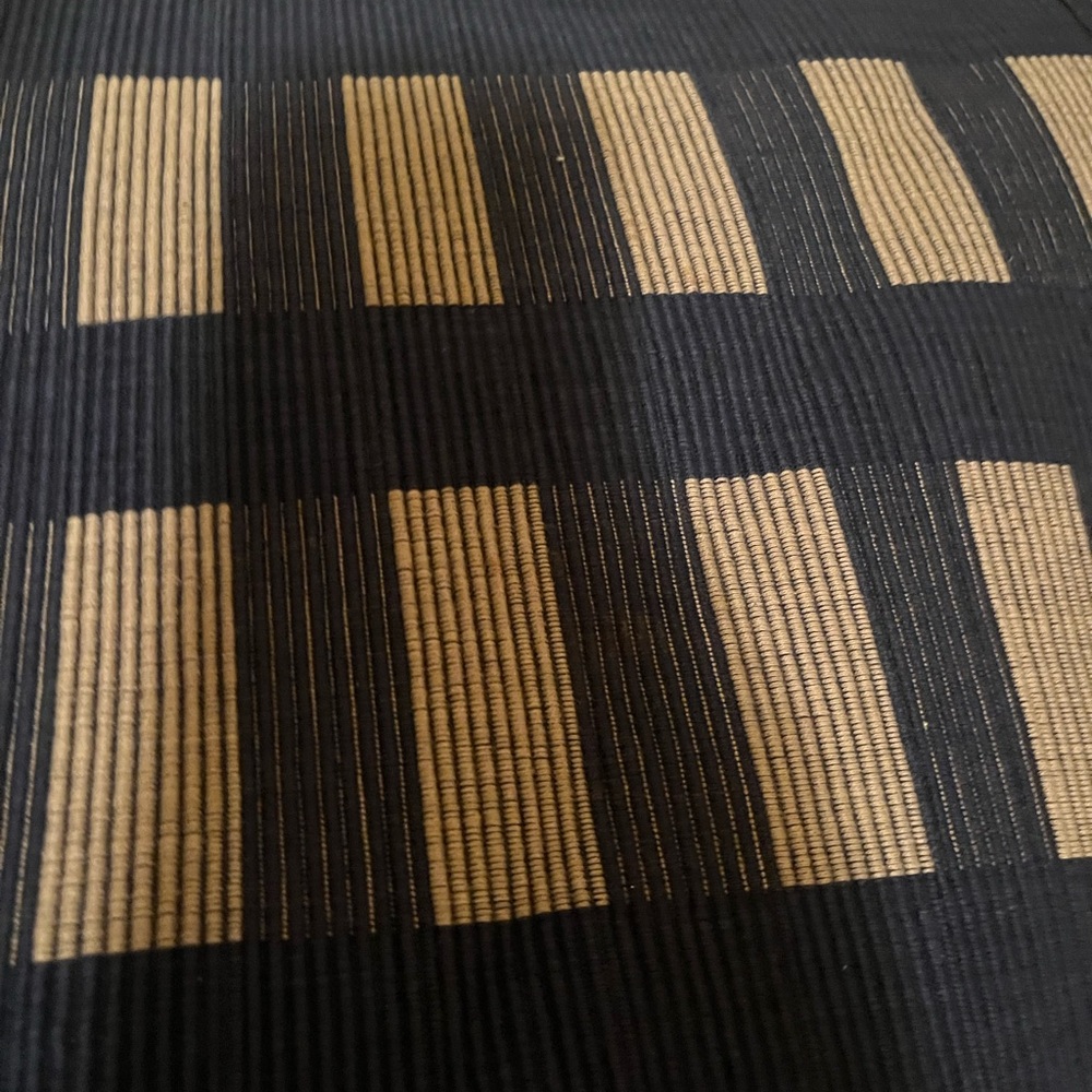 Blue and Tan Striped Table placemat (5)/ Firm price